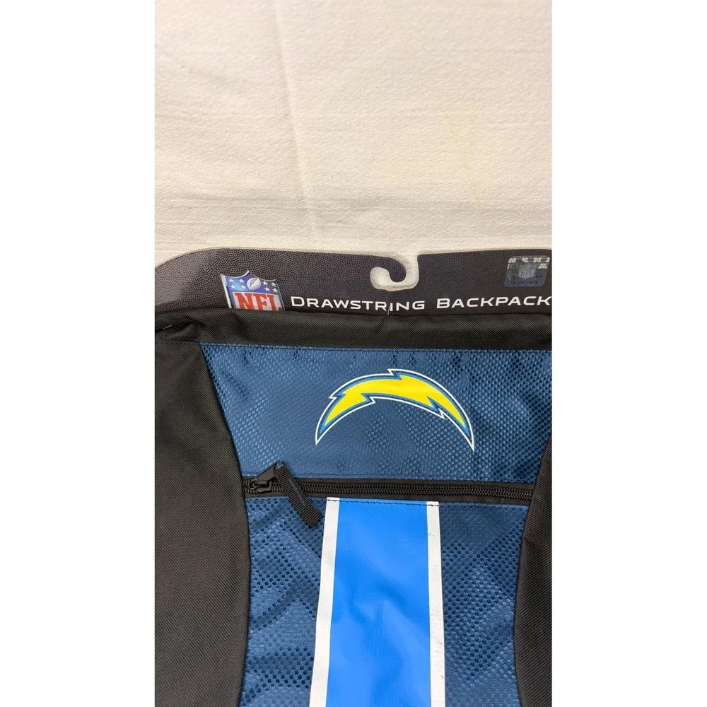 NFL Los Angeles Chargers Drawstring Backpack Cinch Bag Forever Collectibles New